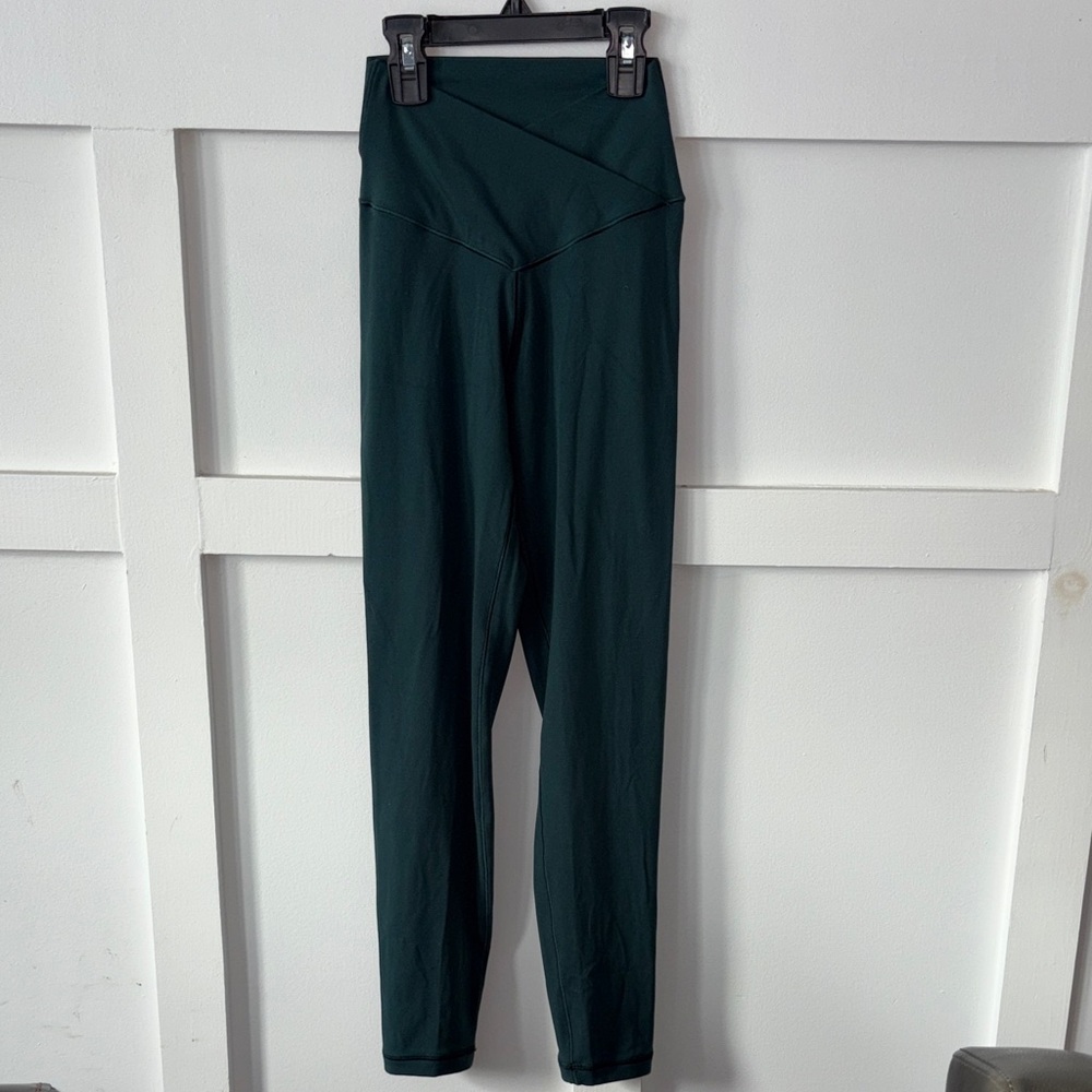 Offline by Aerie Dark Green Real Me High-Waisted Crossover Leggings Size Small - Picture 4 of 6